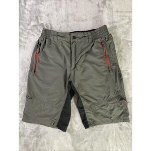 Silvini Cycling Shorts Mens Medium Gray MTB Mountain Bike Ripstop Pockets Active